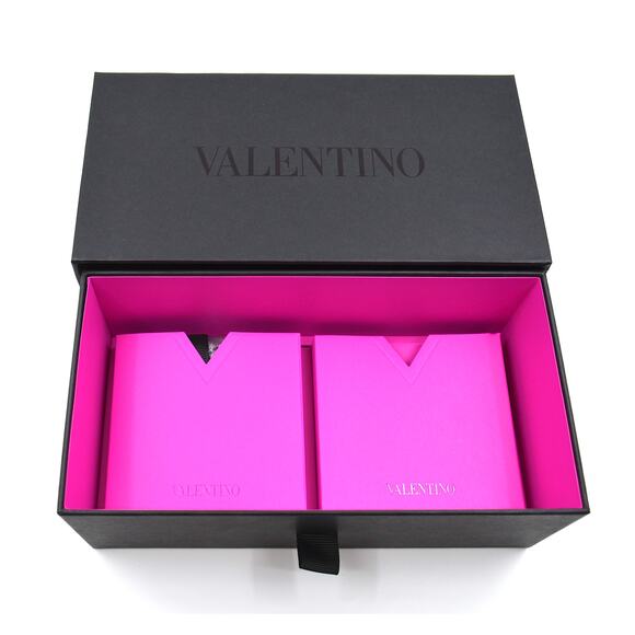 NEW VALENTINO GOLDCUT VLS-113A-55 BLACK GREY LENS SUNGLASSES AUTHENTIC - Picture 14 of 15